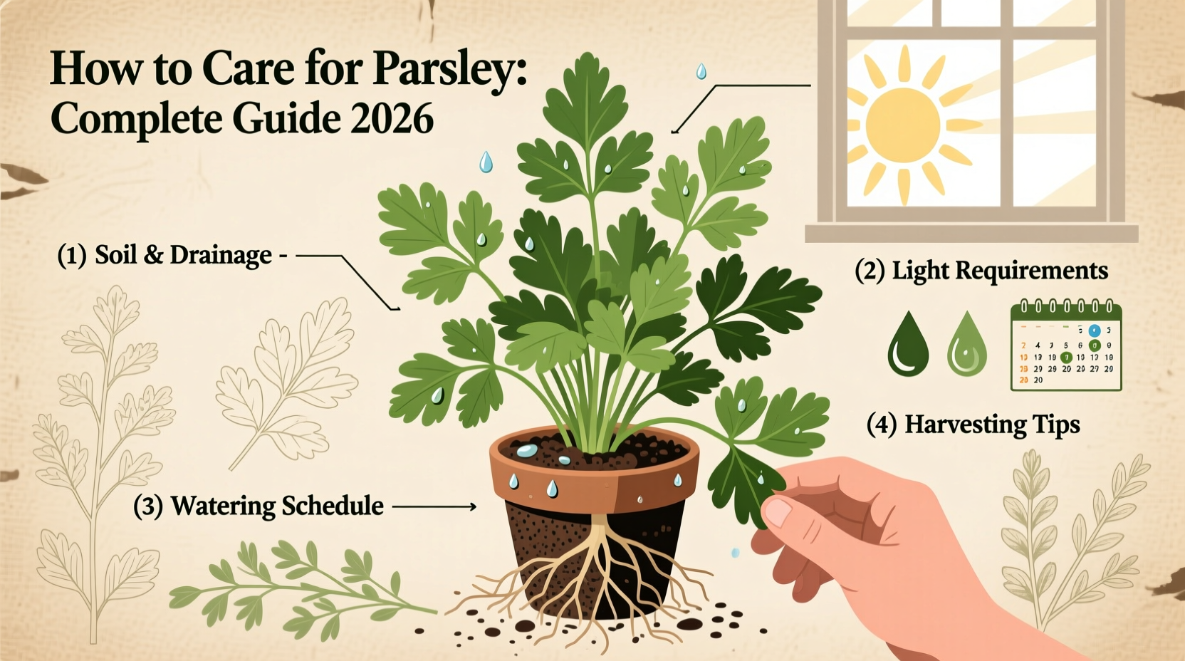 how to care for parsley