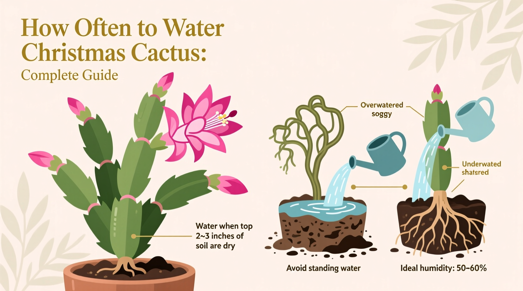 how often should you water christmas cactus