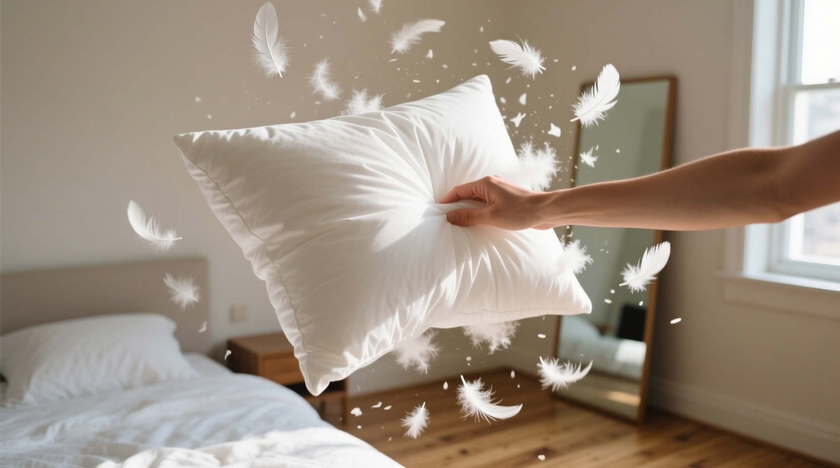 how to fluff a pillow