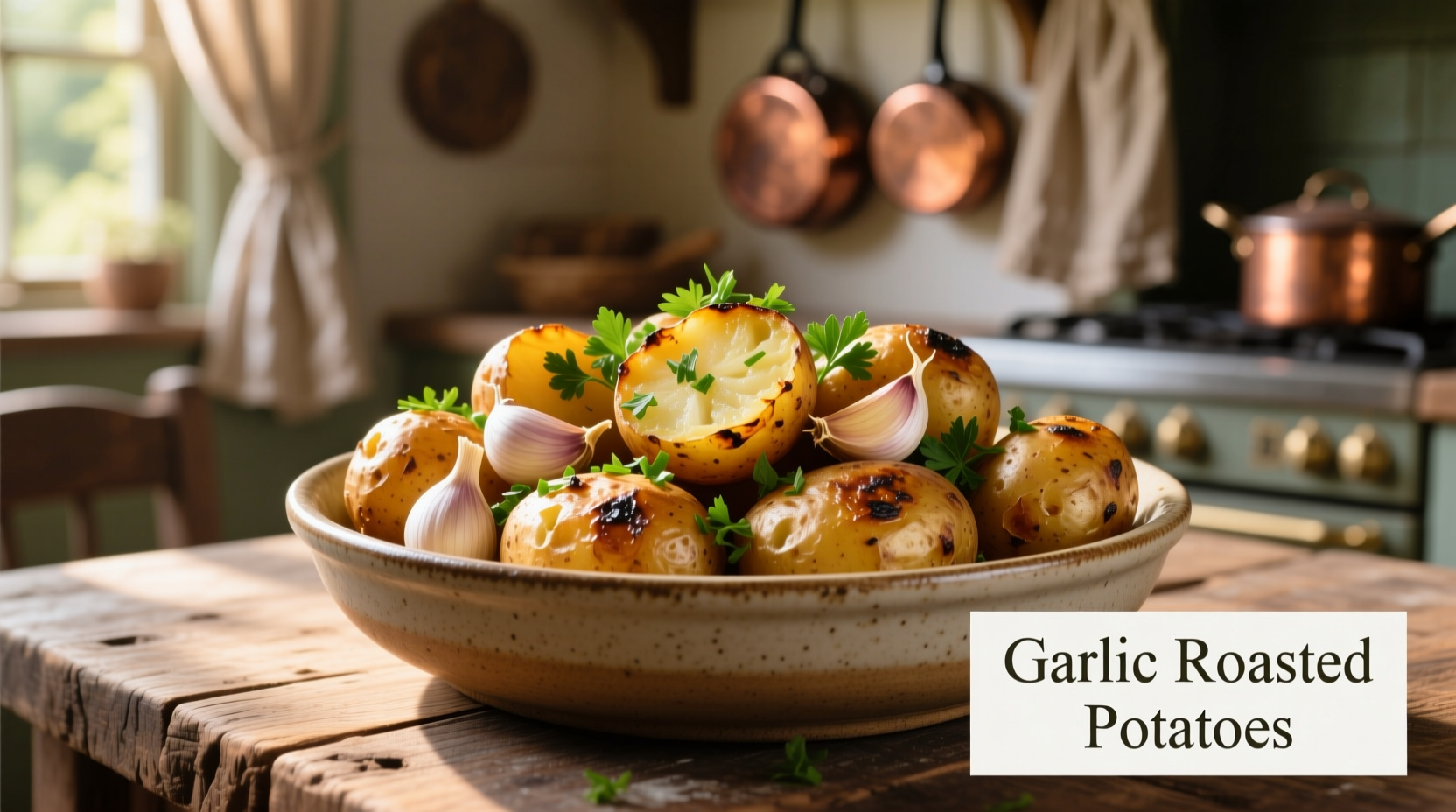 garlic roasted potatoes