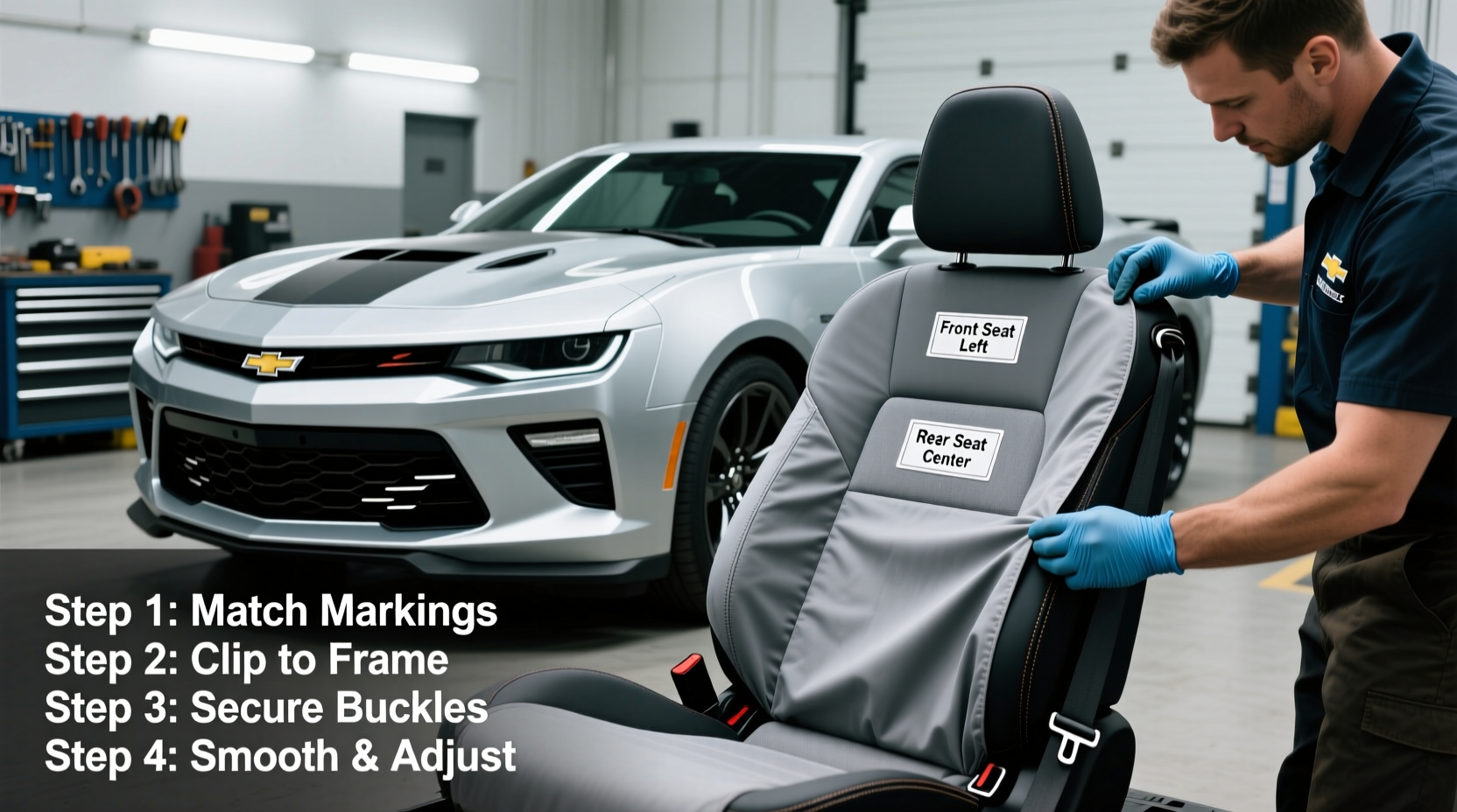 How to Install 6th Gen Camaro Seat Covers Correctly