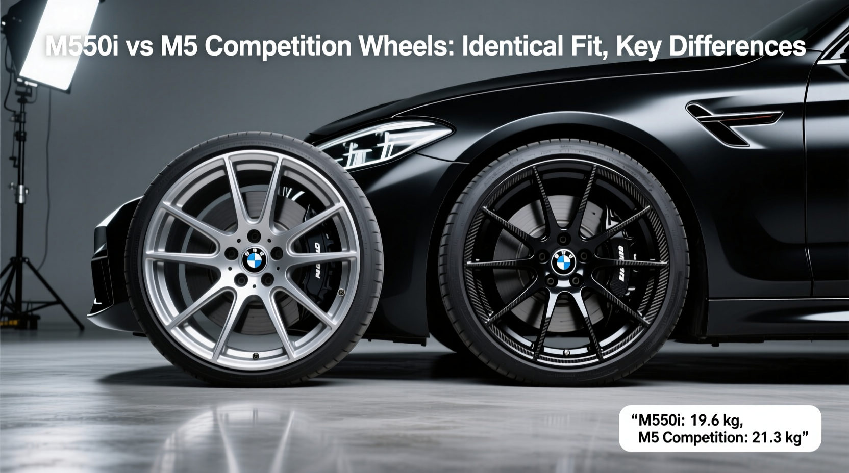 m550i vs m5 competition wheel