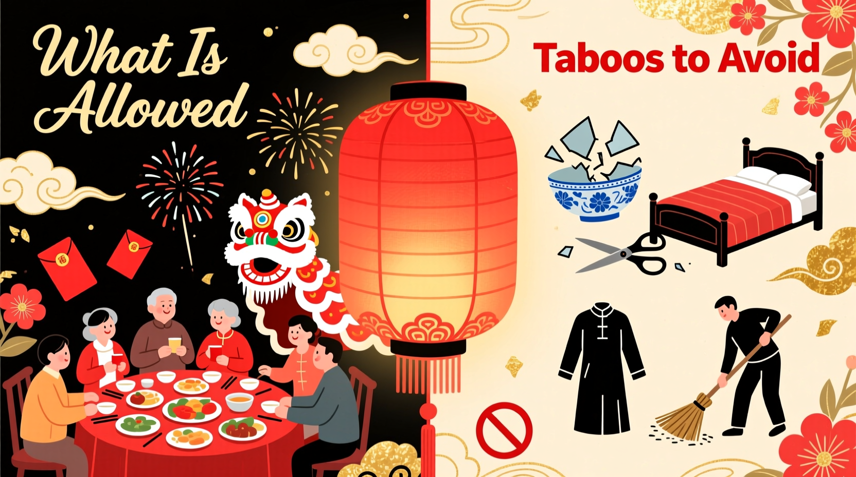 what is taboo during chinese new year