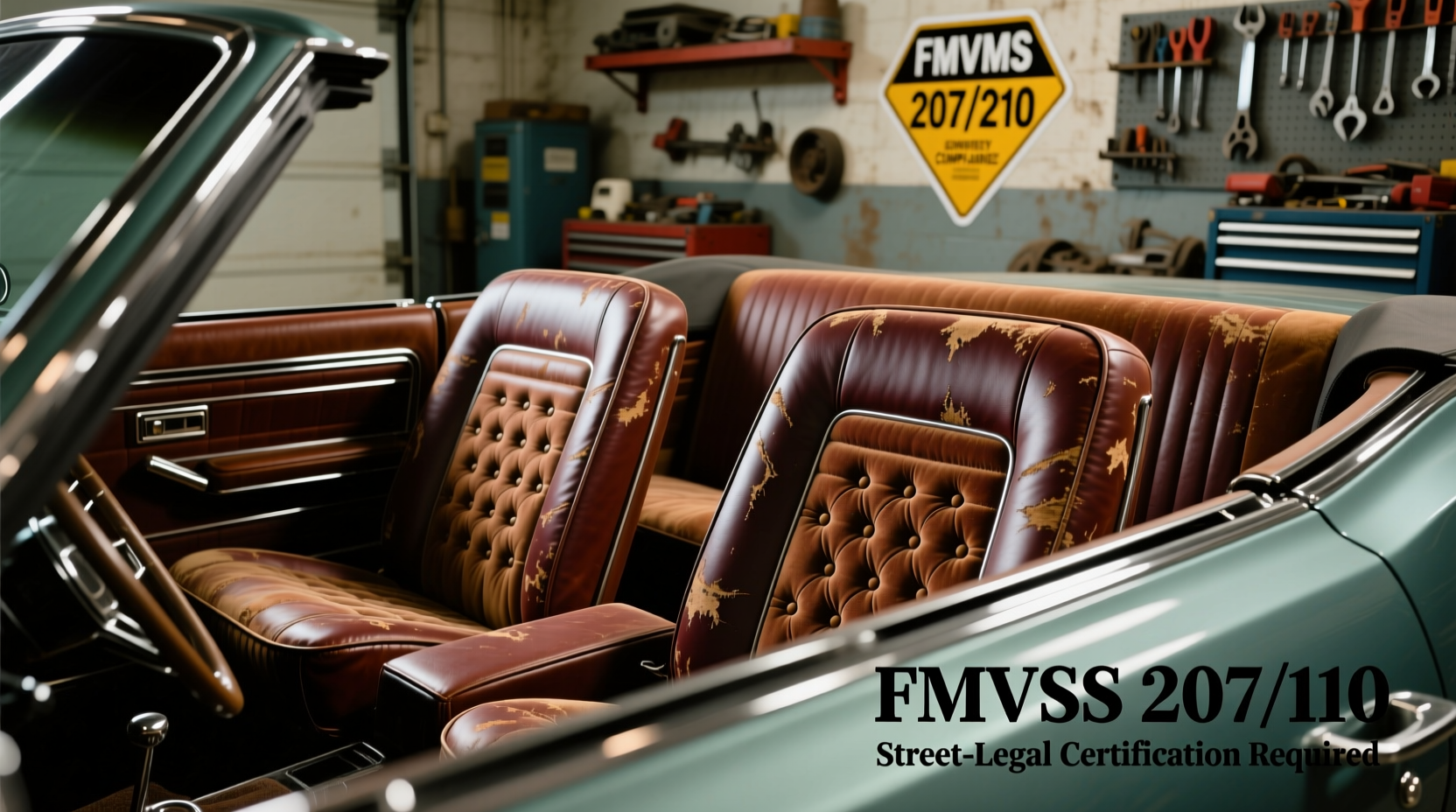 retro bucket seat safety compliance