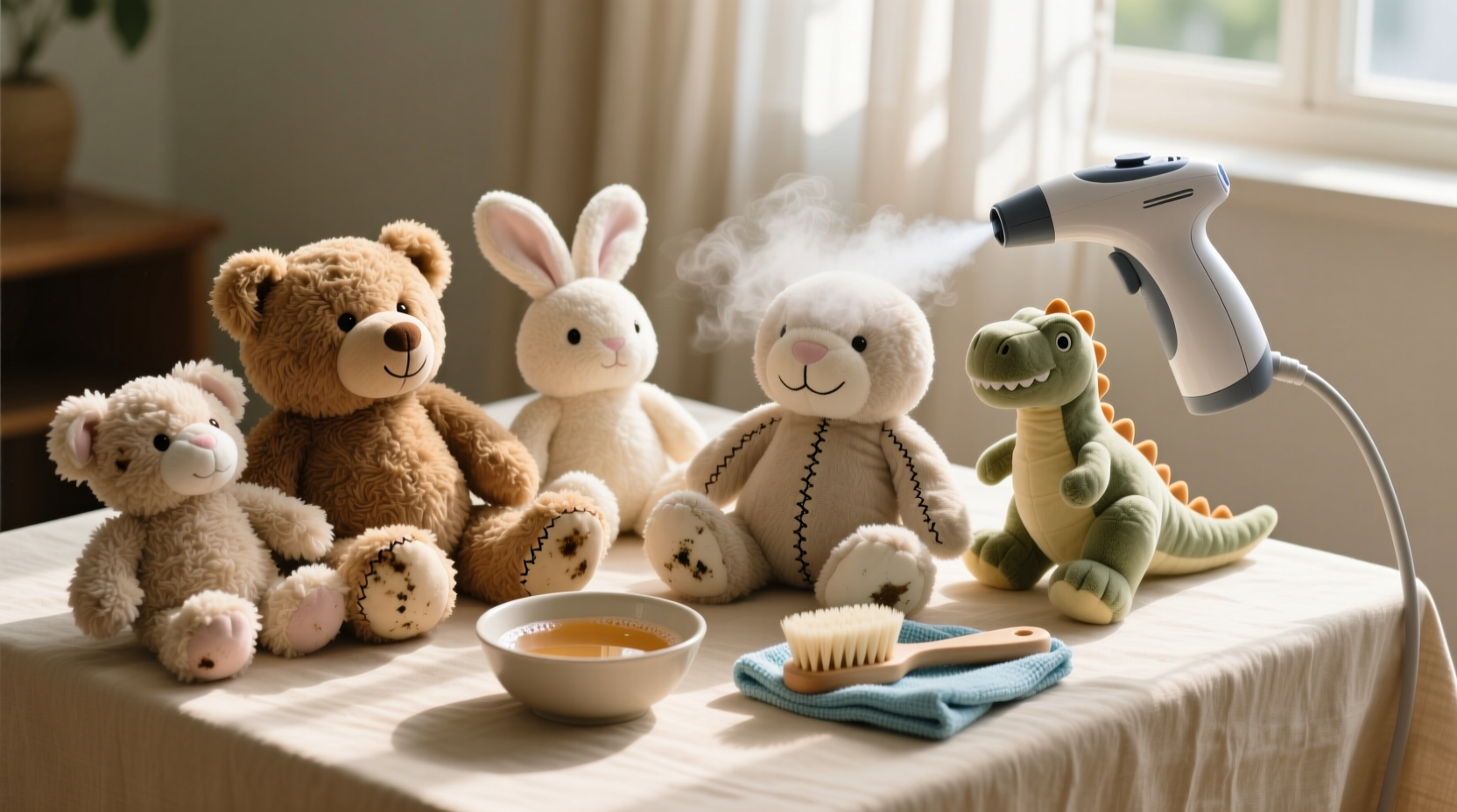 how to clean stuffed toys