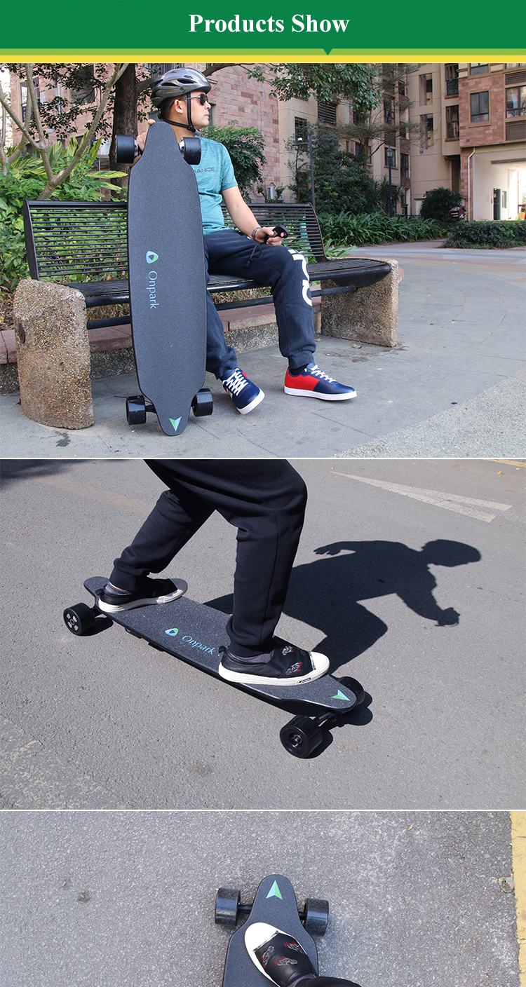 远程控制双电机四轮电动滑板 - buy high torque electric skateboard