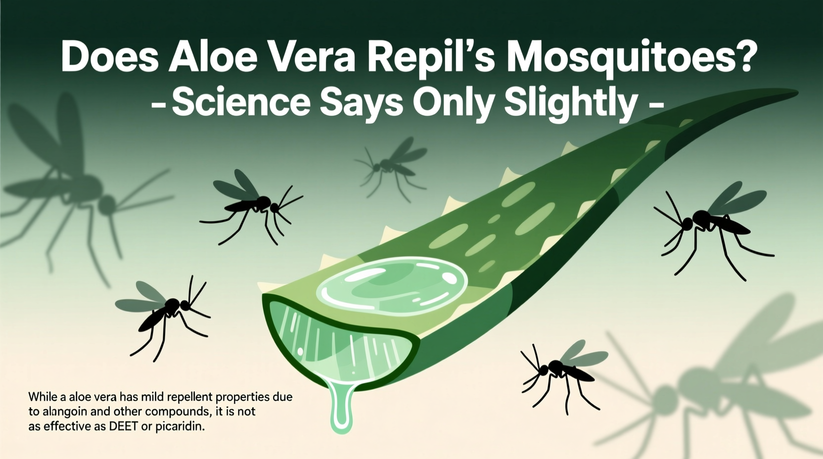 does aloe vera repel mosquitoes