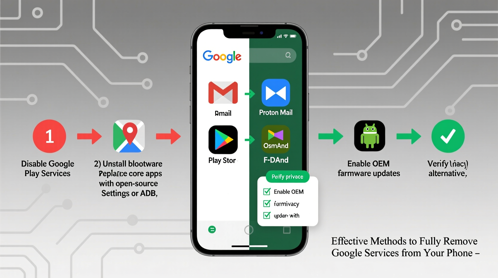 effective methods to fully remove google services from your phone