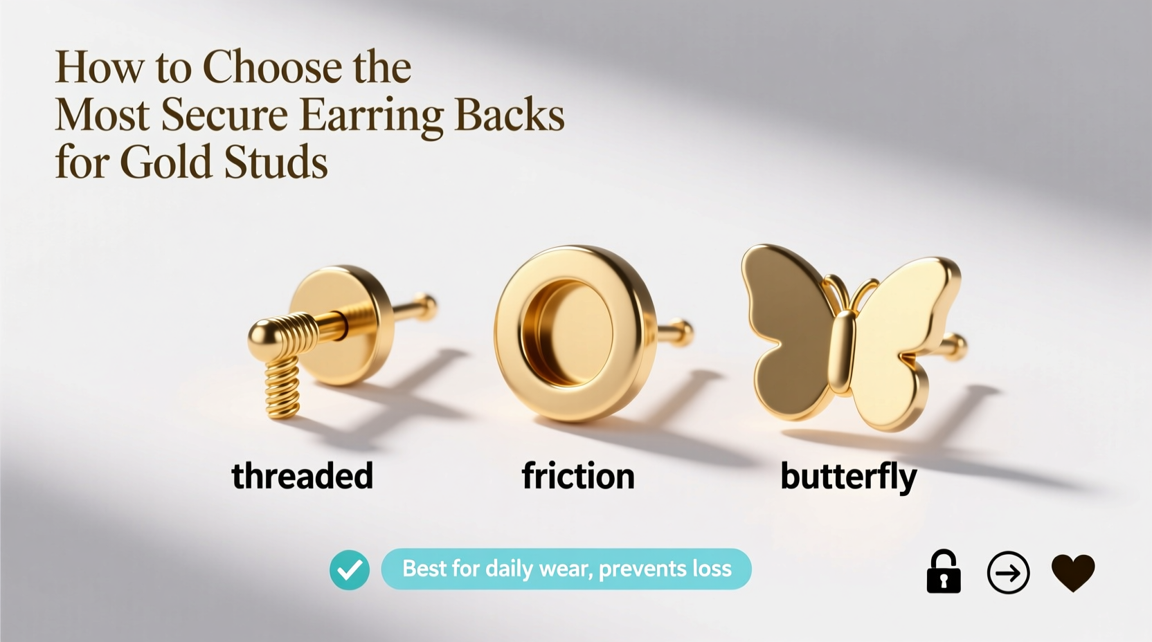 how to select the most secure earring backs for your gold studs a practical guide
