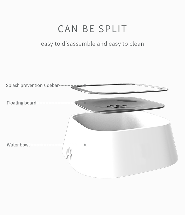 Road Refresher No Spill Dog Water Bowl Not Wet Mouth Wet Beard Pet Dog Bowl Water Splash Prevent Buoyant Force Bowl