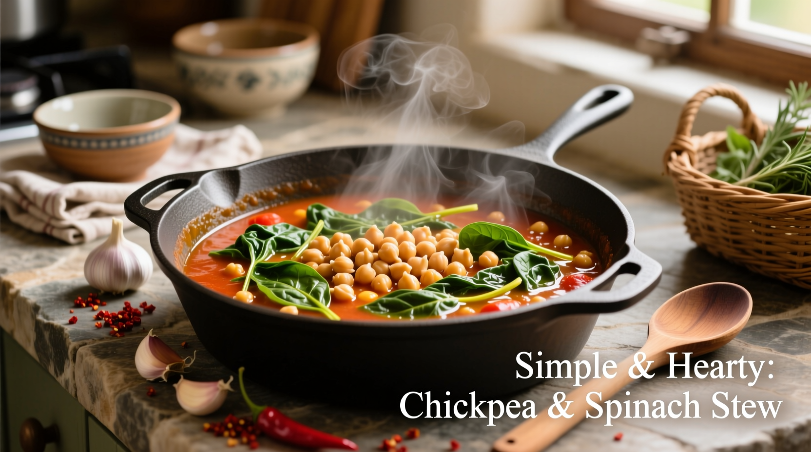 25-Minute Chickpea Spinach Recipe: High-Protein Vegetarian Meal