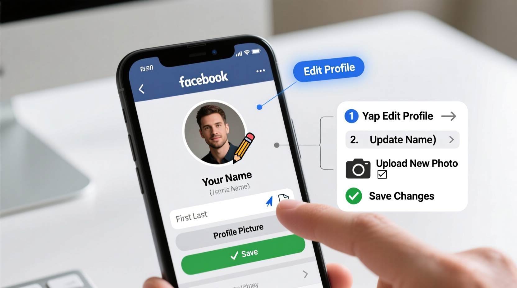how to easily update your name and profile details on facebook a step by step guide