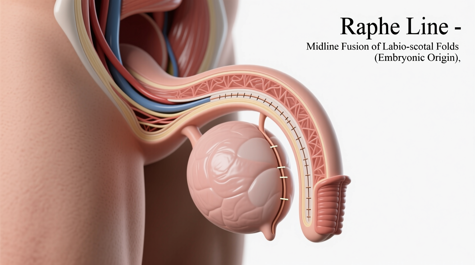 why does the scrotum have a stitch line understanding the raphe