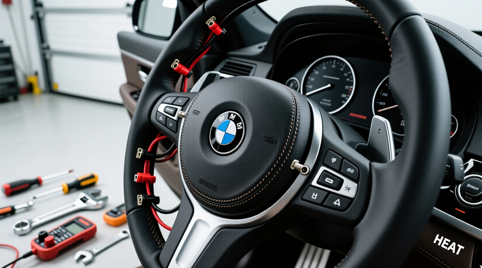 f01 aftermarket heated wheel install