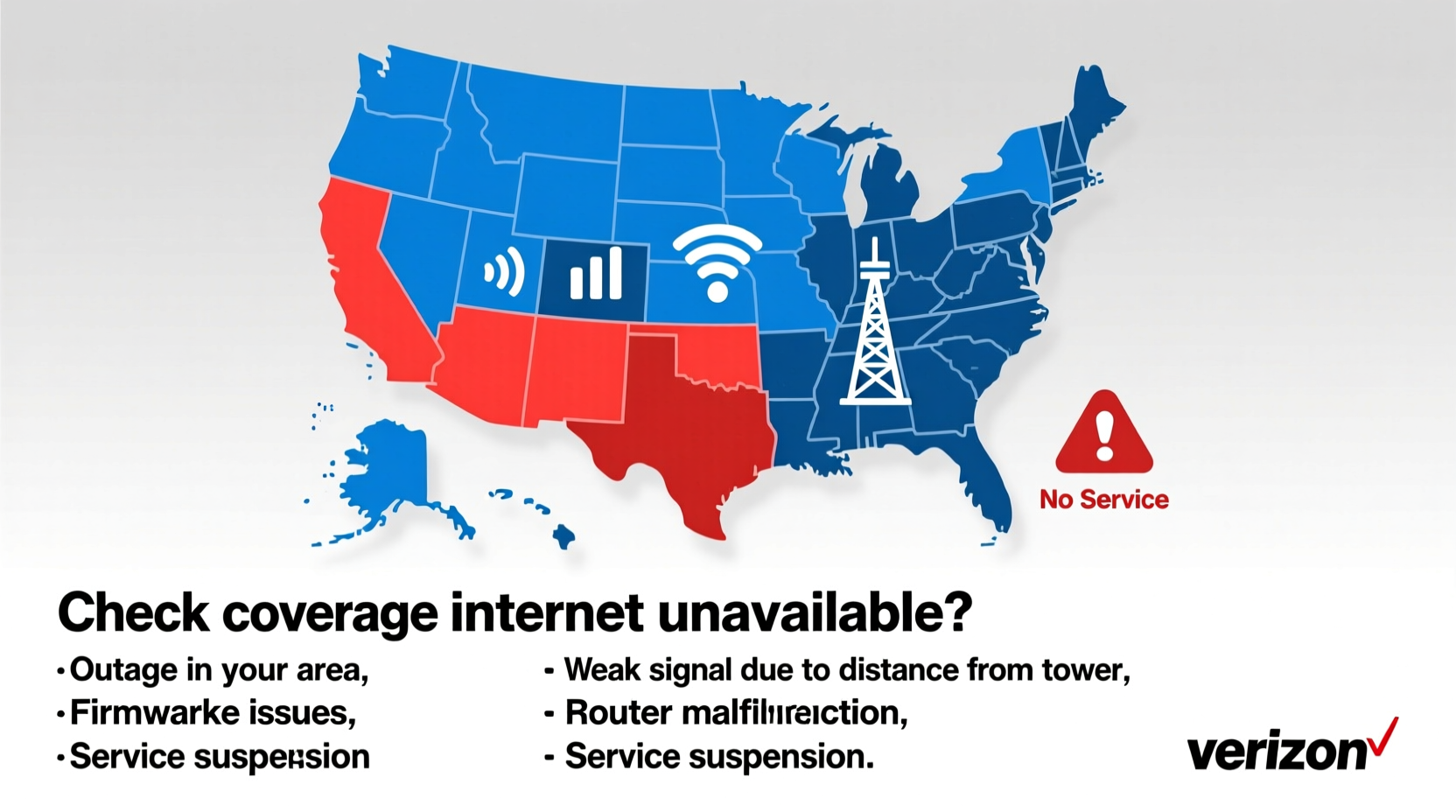 verizon internet not available reasons coverage check
