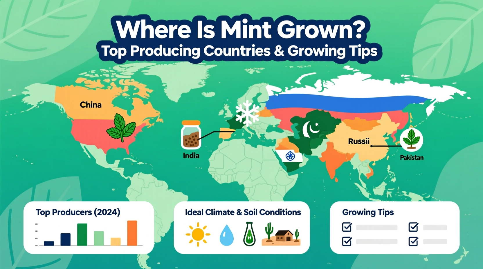 Where Is Mint Grown? Top Producing Countries & Growing Tips