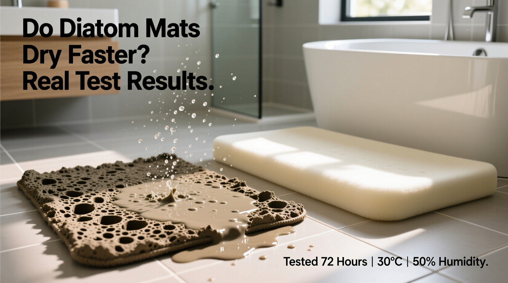 diatom mud vs memory foam bath mats do they really dry faster or is it just hype 2