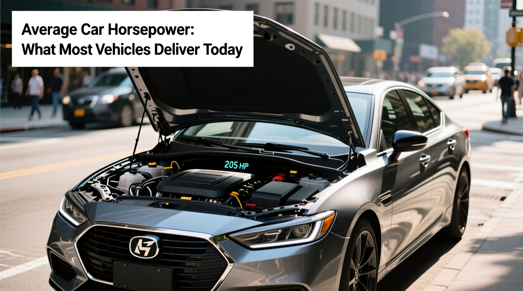 how much hp does the average car have