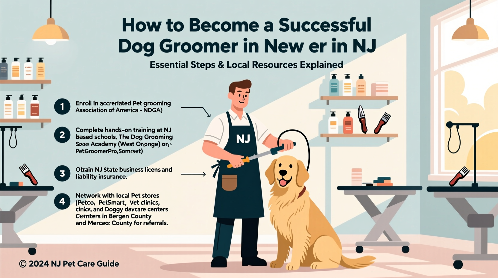 how to become a successful dog groomer in nj essential steps and local resources explained