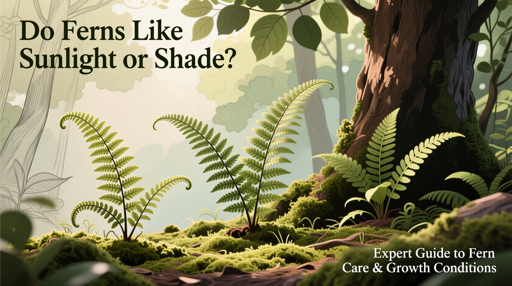 do ferns like sunlight or shade