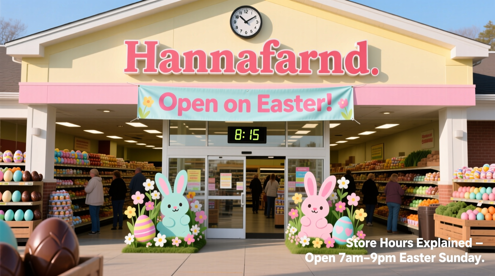 is hannafords open on easter