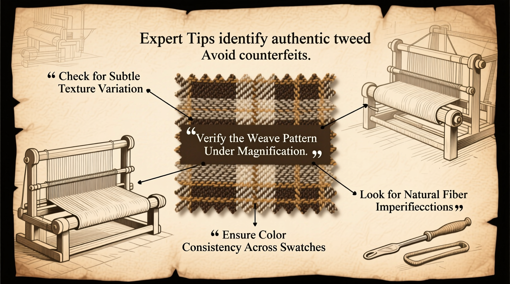 expert tips to identify authentic tweed fabric and avoid counterfeits