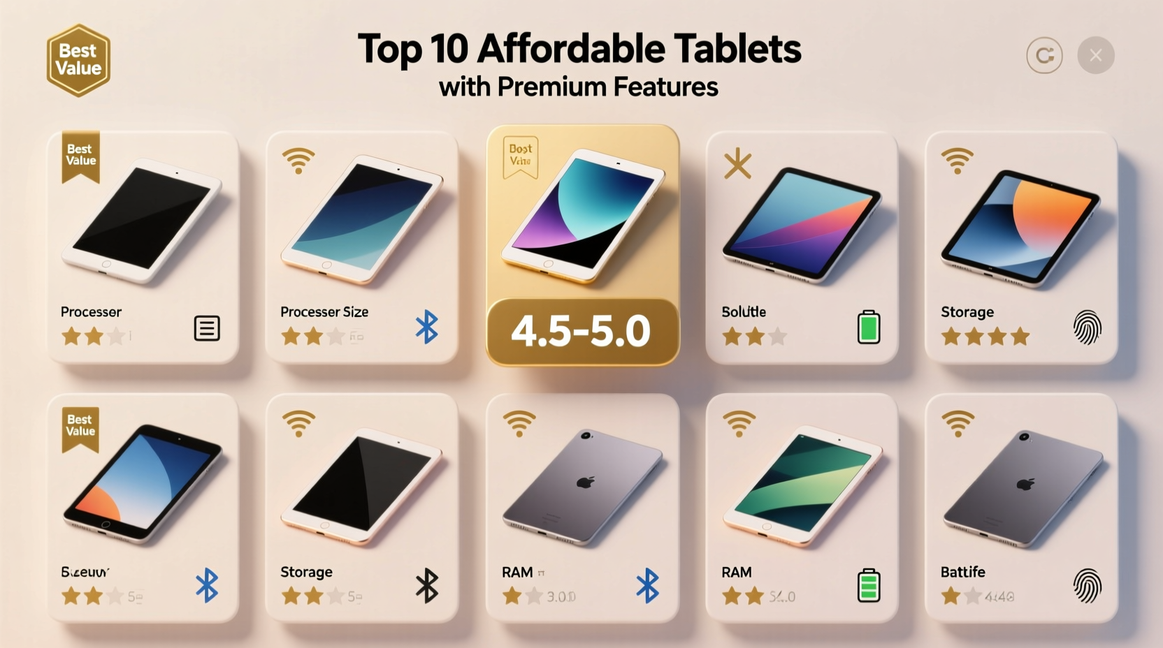 Affordable Choices For The Best 10 Tablet Models With Solid Features