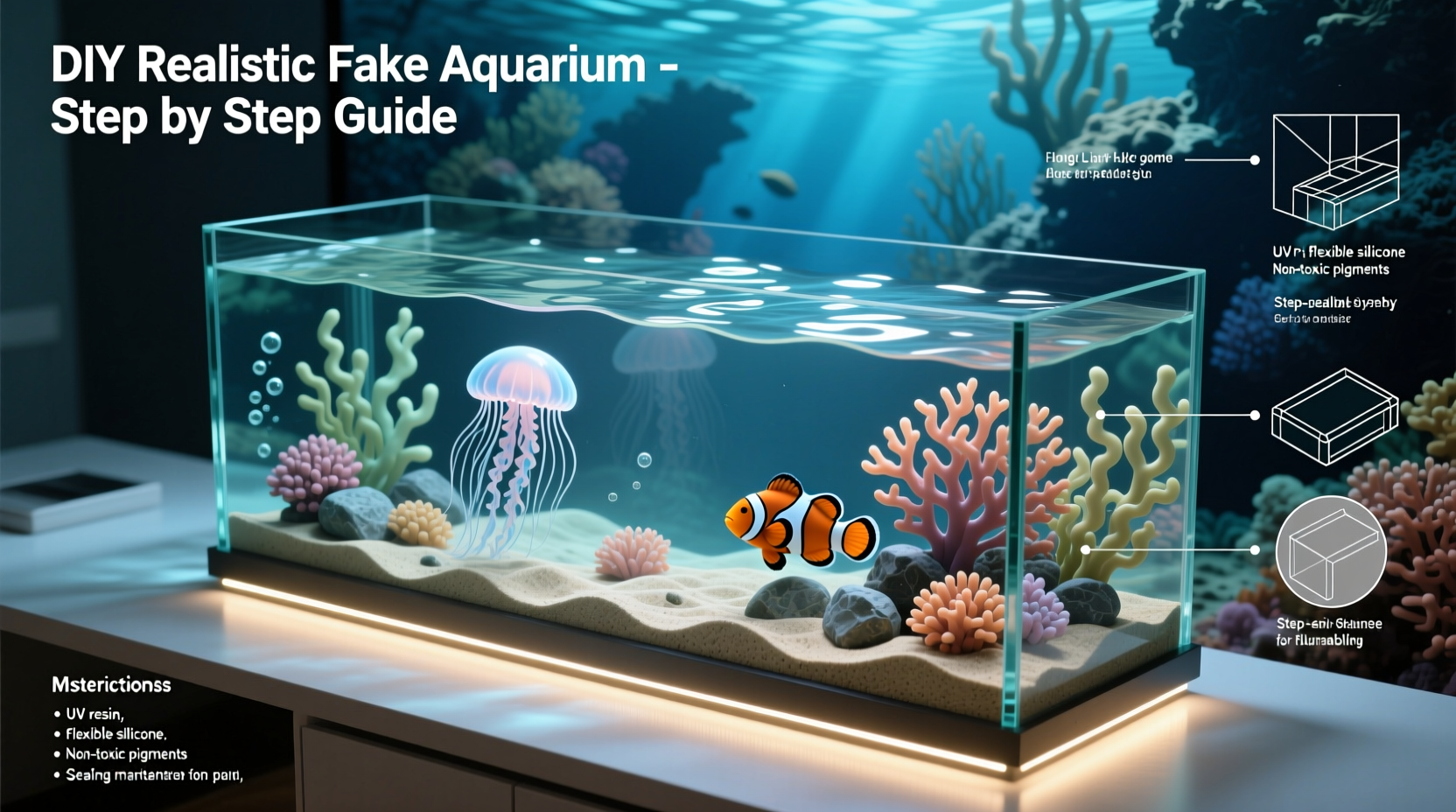 creative diy guide how to make a realistic fake aquarium that lasts