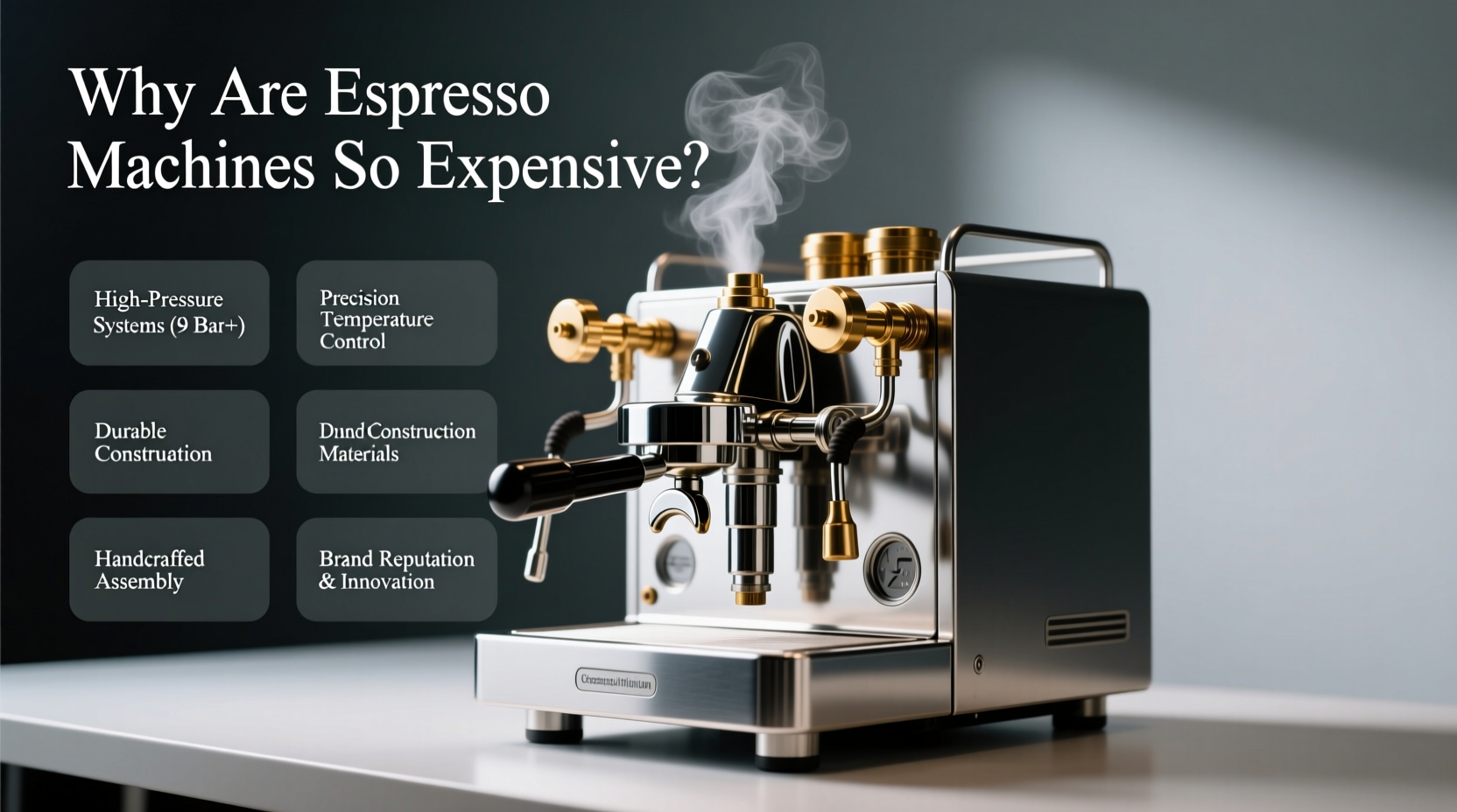 espresso machines why are they so expensive key factors