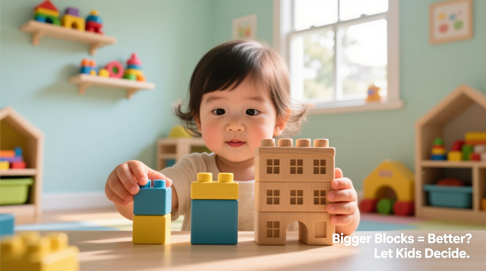 mini vs large building blocks are bigger blocks always better for kids