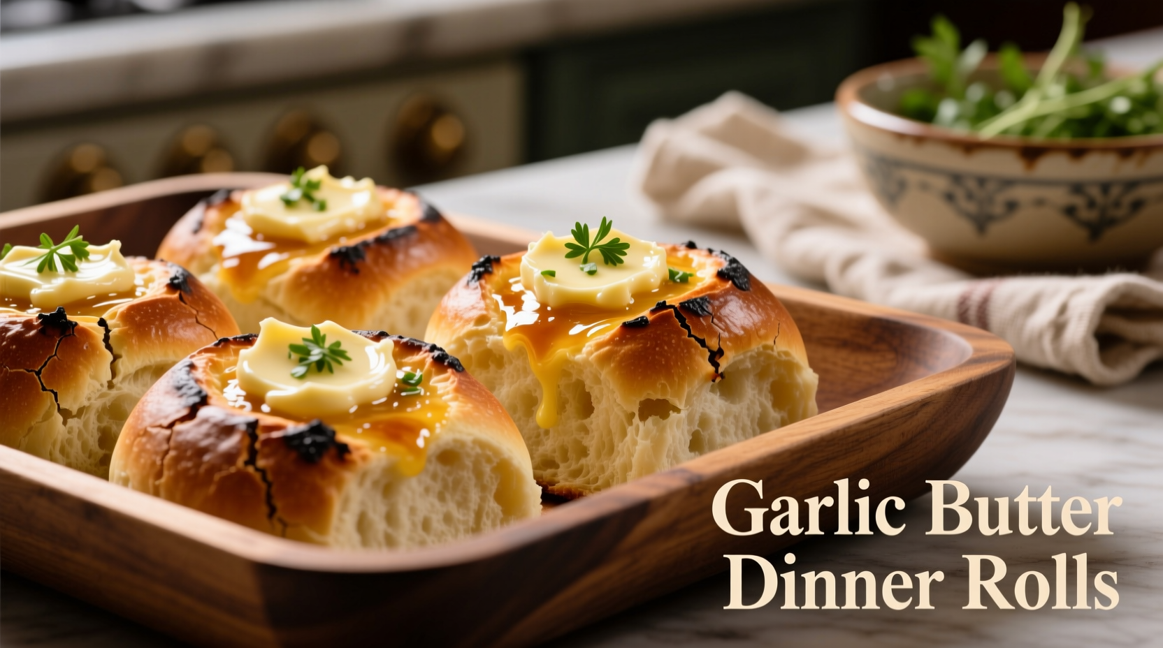 garlic butter dinner rolls