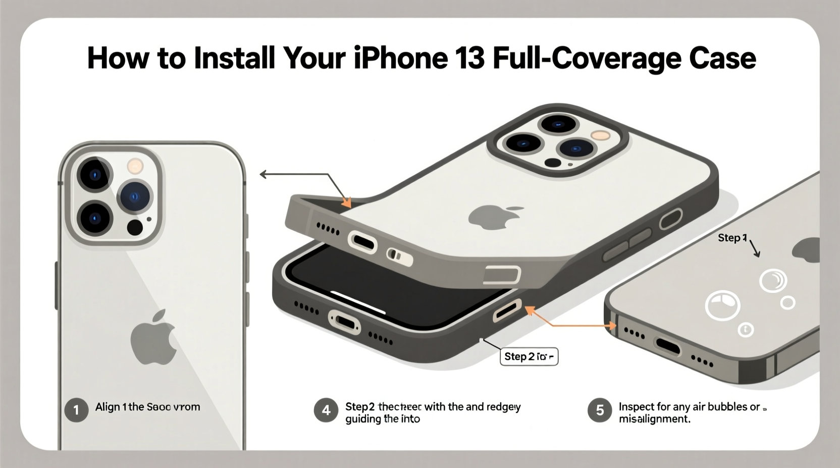 step by step guide to installing a full coverage protection case on your iphone 13 for maximum safety