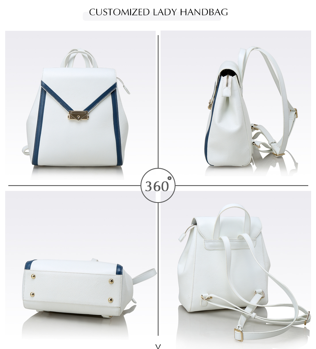 custom backpack  fashion new england  style  genuine leather backpack  for women