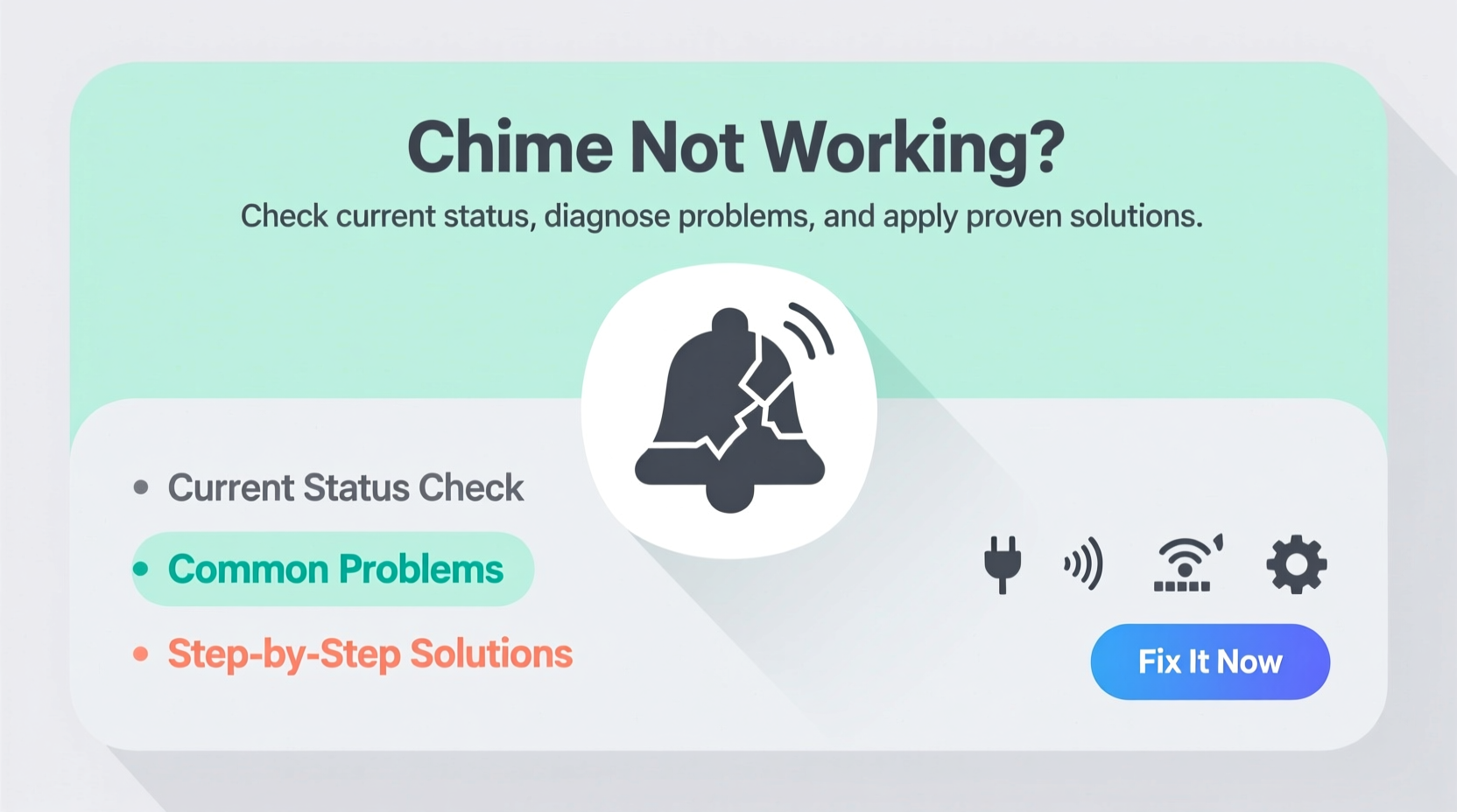 chime not working check current status problems solutions