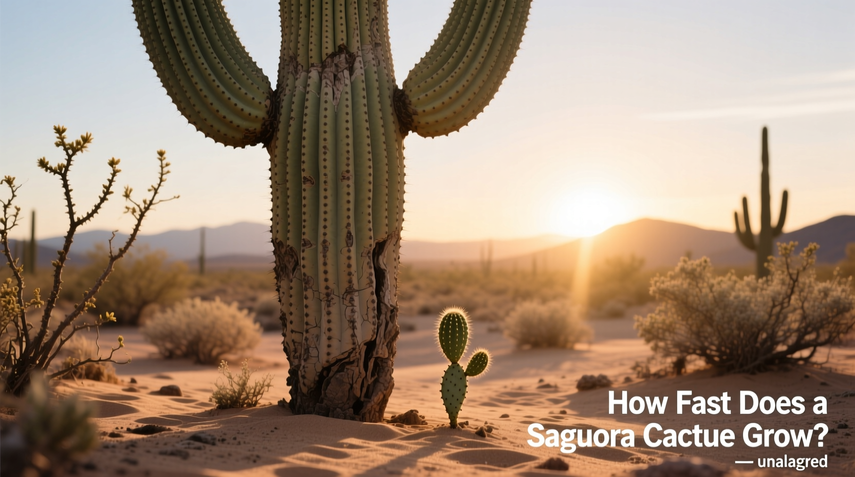 how fast does a saguaro cactus grow