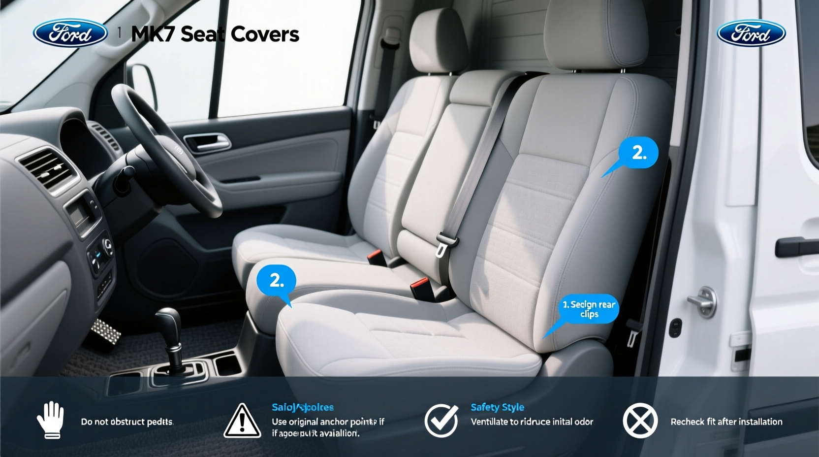 How to Choose Ford Transit Seat Covers MK7: Buying Guide