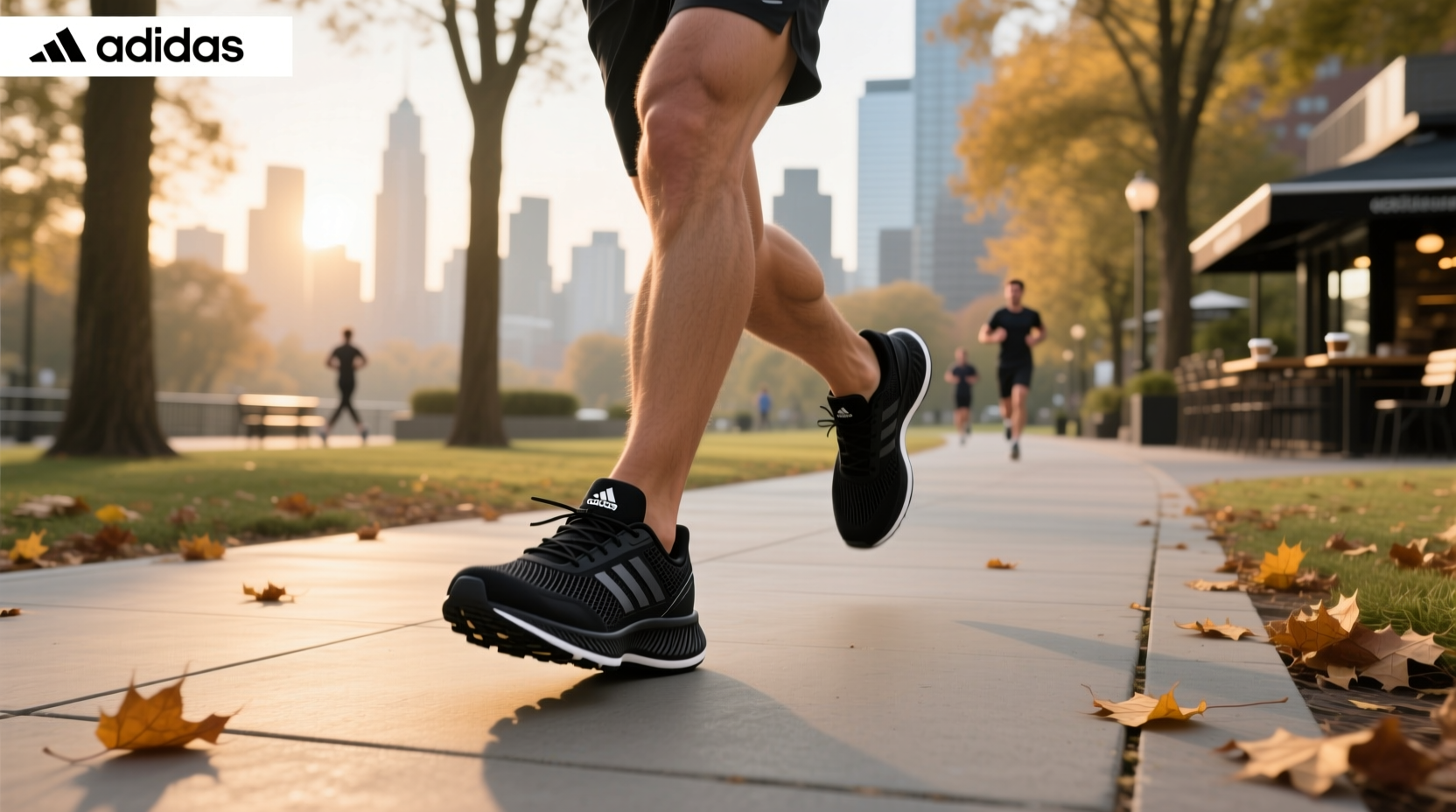 best black adidas running shoes for men