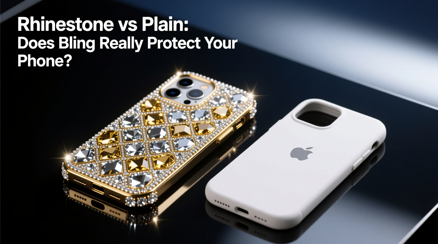rhinestone vs plain iphone case does bling really protect your phone