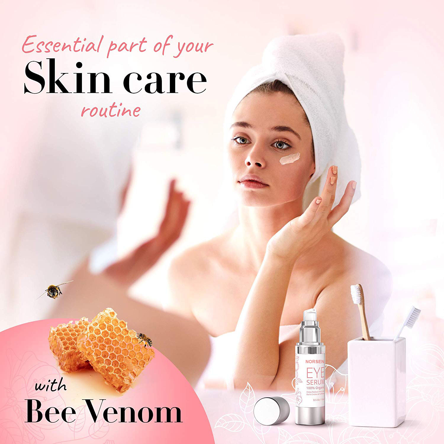 China Cosmetic Supplier Custom Organic Anti Aging Moisturizing Eye Serum