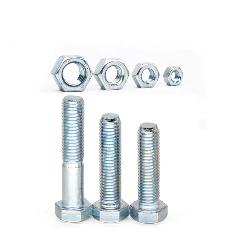 Grade4.8/8.8/10.9/12.9 High Quality DIN931 DIN933 Hex Head Bolts And Nuts