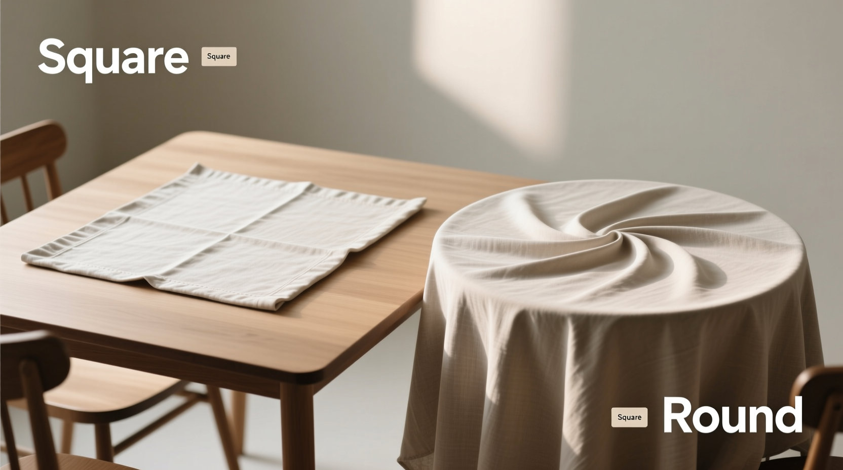 square tablecloth or round tablecloth which is better for my table