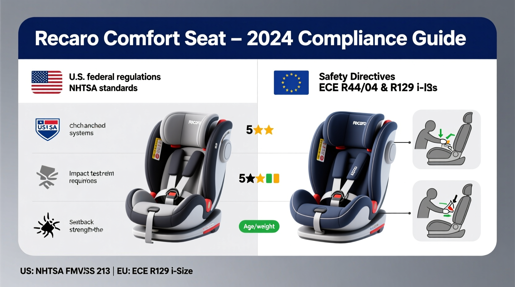 recaro comfort legality 2026