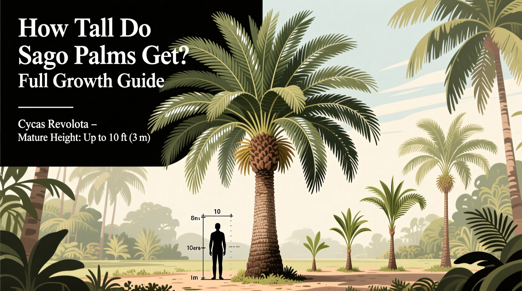 how tall do sago palms get