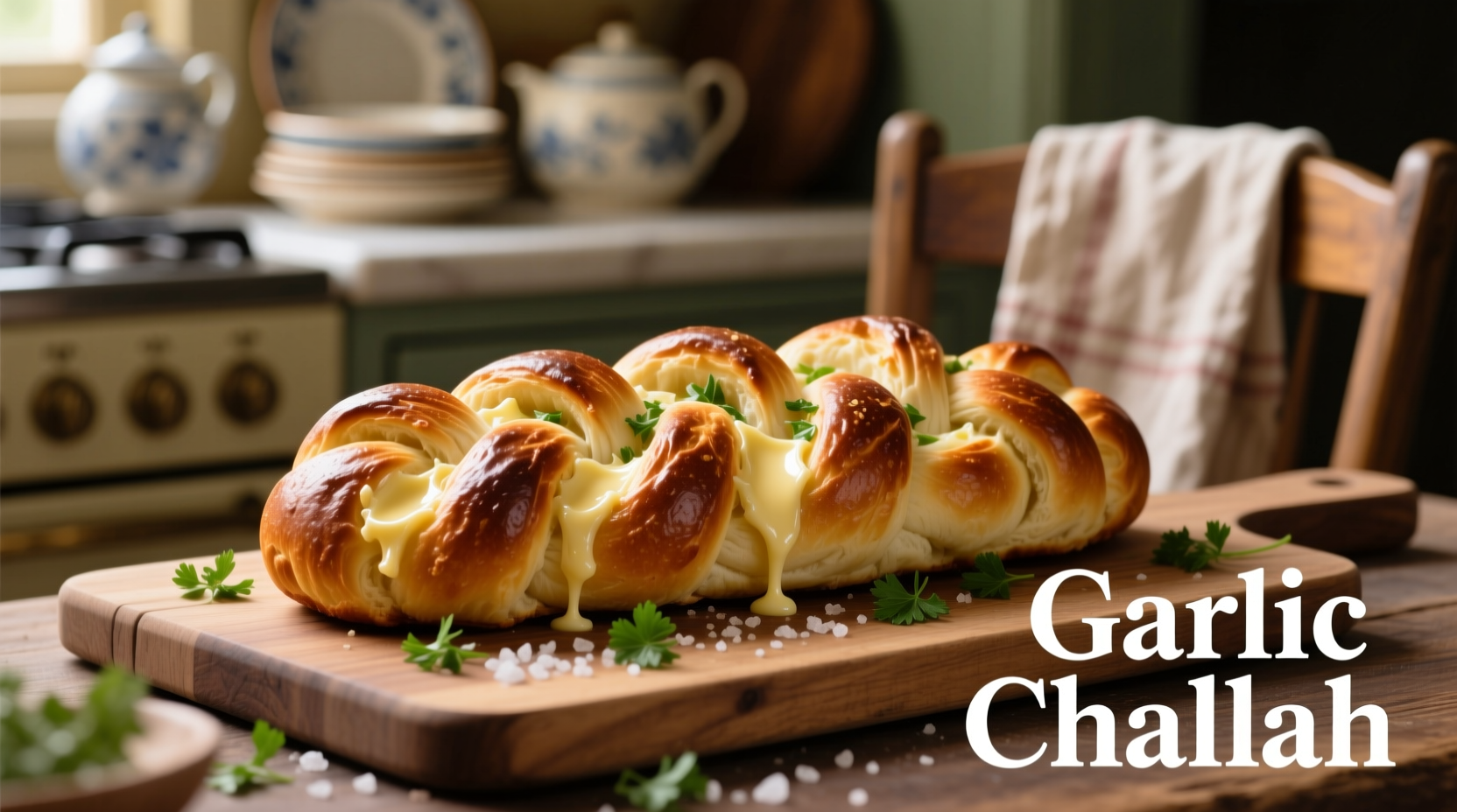challah garlic bread