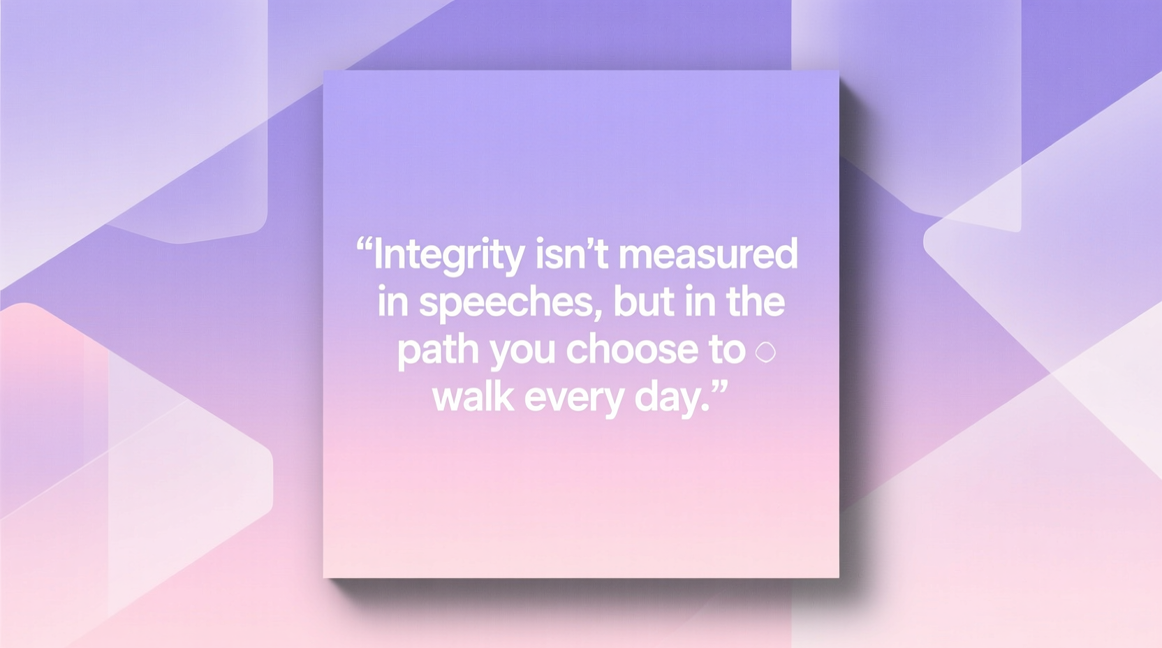 walking the walk quotes