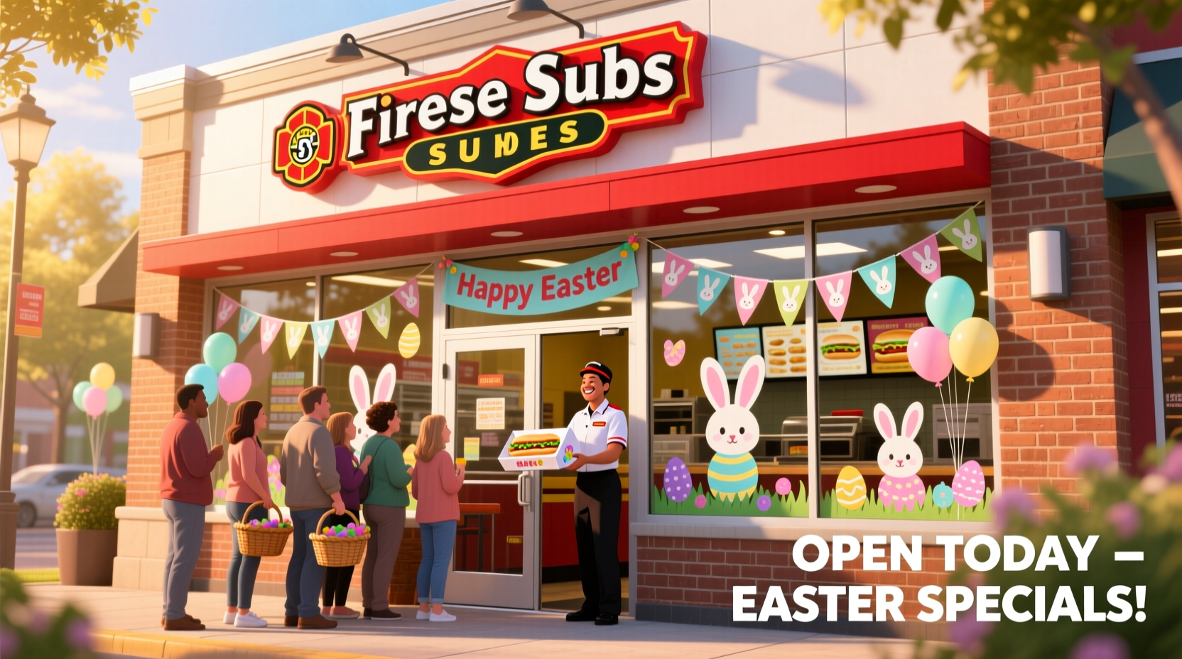 is firehouse subs open on easter