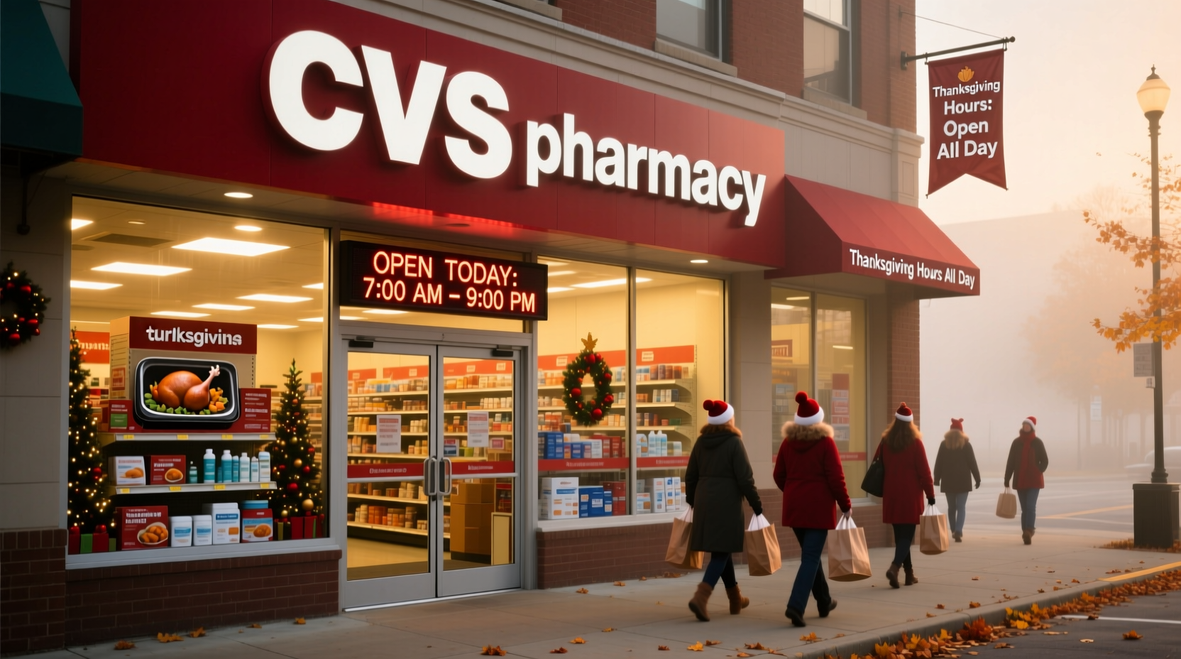 is cvs pharmacy open on thanksgiving 2026