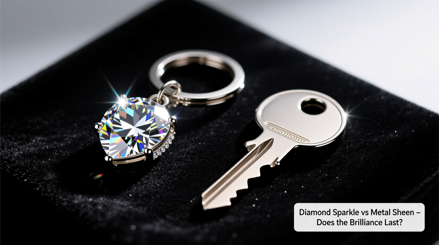 diamond keychain vs metal keychain does the sparkle last longer or is it just hype