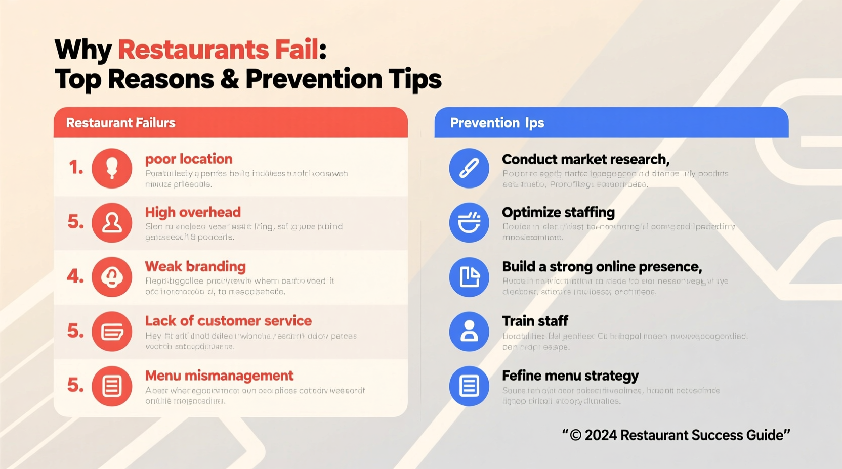 why do restaurants fail top reasons prevention tips