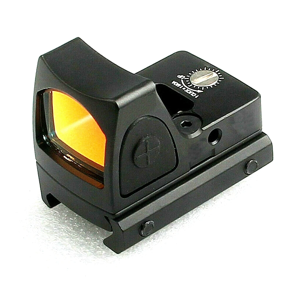 Aplus Mini RMR Tactical Adjustable Collimator 3.25 MOA Reflex Red Dot Optic Sight Scope Fit pistol or 20mm Rail Mount